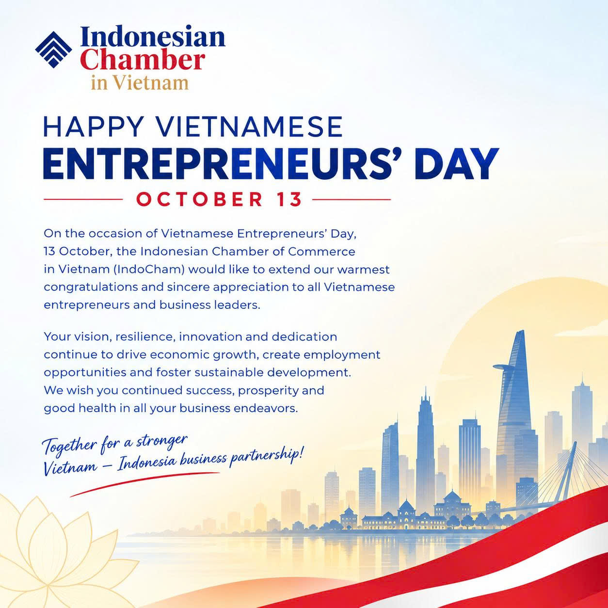 HAPPY VIETNAMESE ENTREPRENEURS’ DAY – OCTOBER 13